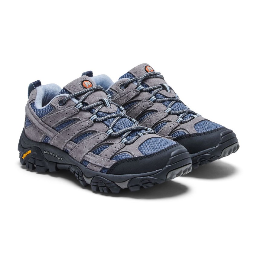 Chaussures Randonnée Merrell Moab 2 Ventilator Grise/Bleu Femme | M.F.RZIO